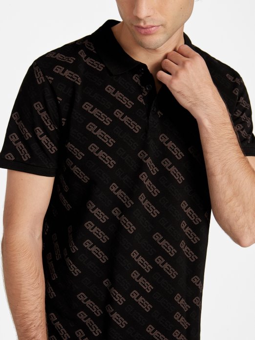 Bronton Logo Polo Guess Shopping Jet Crna