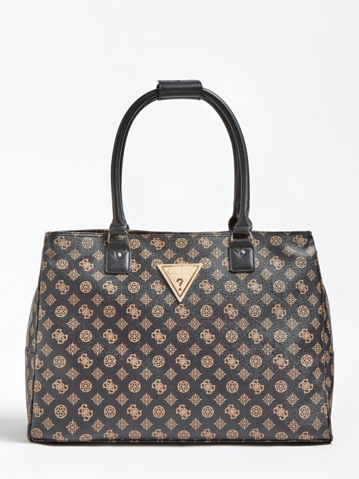 Brown Wilder 4g Peony Logo Shopper Guess Shopping