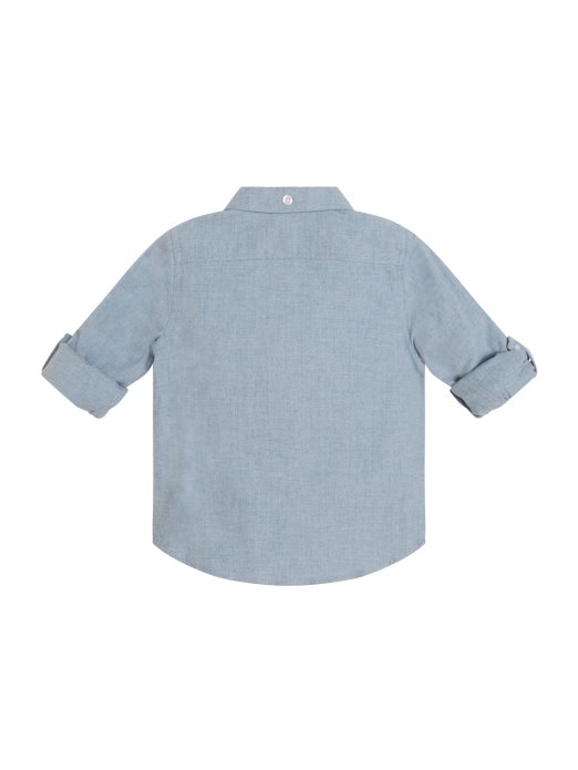 Brušena Košulja S Ribljom Kosti (3m-7) Guess Shopping Polar Plava Multi