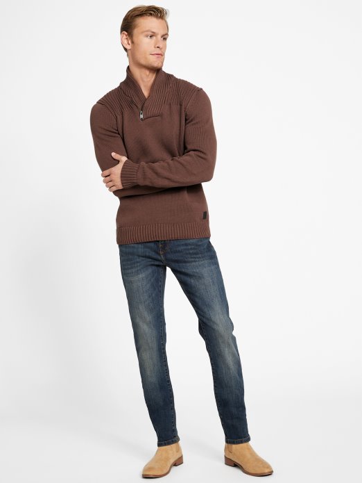 Caly Shawl Sweater Guess Shopping Chocolate Mousse