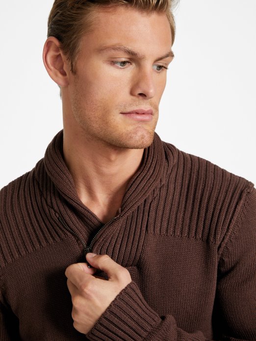 Caly Shawl Sweater Guess Shopping Chocolate Mousse