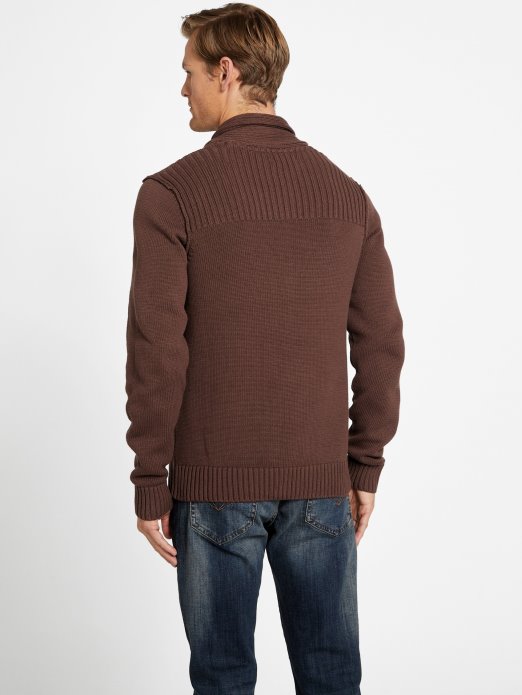 Caly Shawl Sweater Guess Shopping Chocolate Mousse