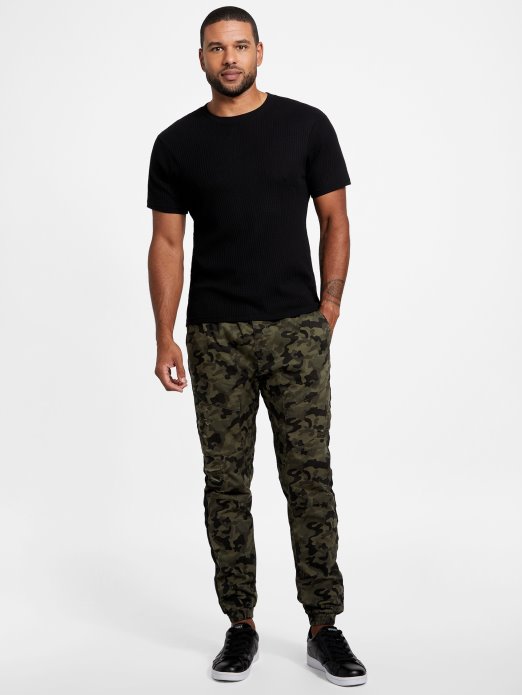Camo Green Cruz Uništene Joggers Guess Shopping