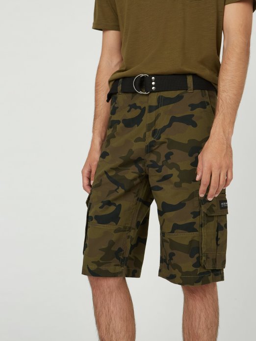 Camo Green Karl Camo Cargo Kratke Hlače Guess Shopping
