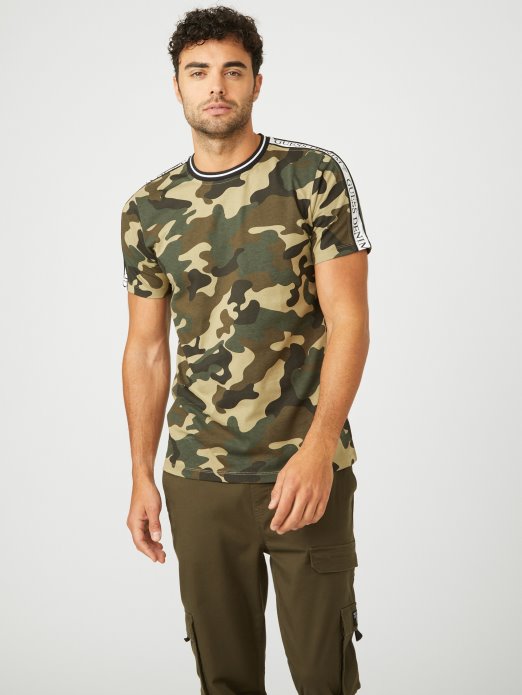 Camo Hyatt Camo Majica Kratkih Rukava S Logotipom Guess Shopping