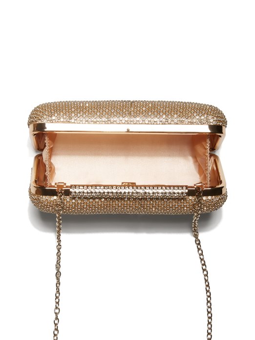 Carma Rhinestone Clutch Gold Guess Shopping