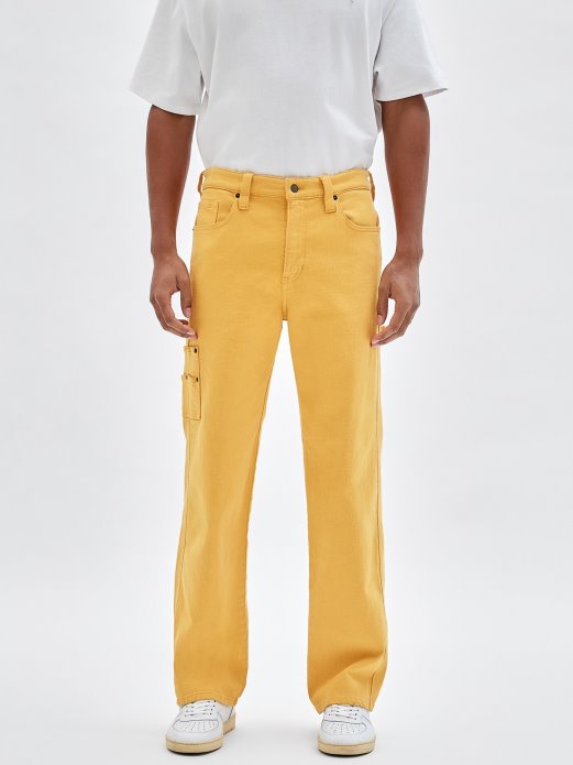Carpenter Denim Pant Guess Shopping Yellow