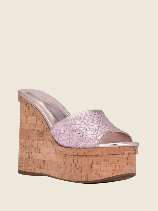 Catiae Klinovi S Logotipom Od Kamenčića Srednje Ružičasto Guess Shopping