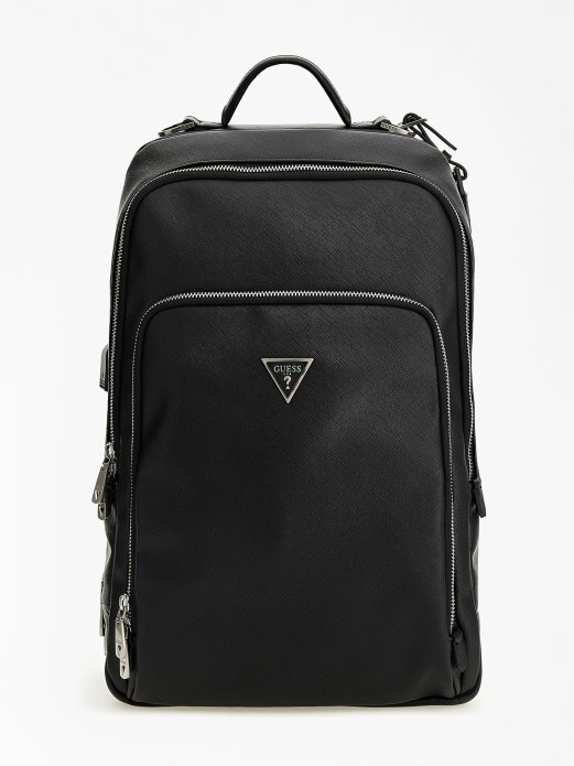 Certosa Saffiano Pametni Ruksak Crni Guess Shopping