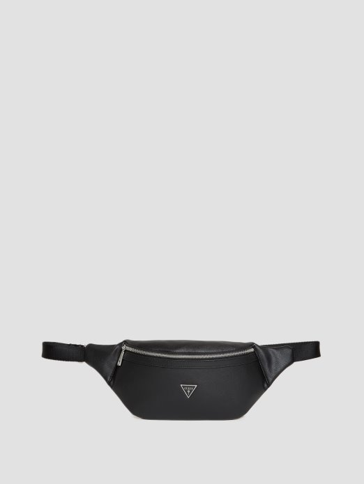 Certosa Saffiano Smart Fanny Pack Guess Shopping Black