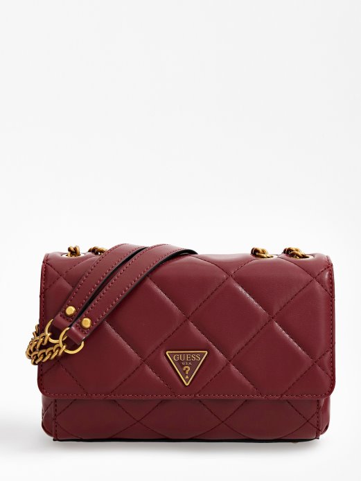 Cessily Quilted Crossbody Guess Shopping Red
