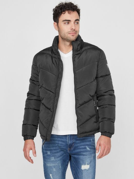 Chase Puffer Jakna Jet Black Guess Shopping