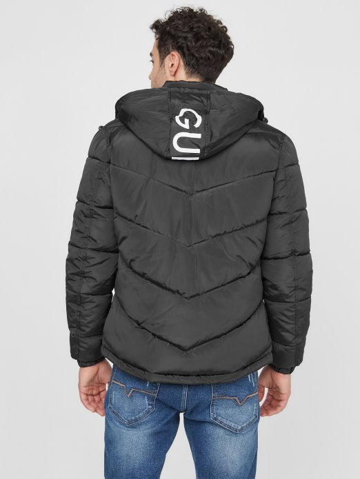 Chase Puffer Jakna Jet Black Guess Shopping