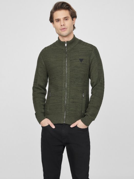 Chet Marled Mock Neck Sweater Guess Shopping Penjanje Green