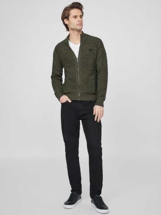 Chet Marled Mock Neck Sweater Guess Shopping Penjanje Green