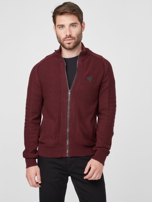 Chet Mock Neck Džemper Guess Shopping Marmont Red