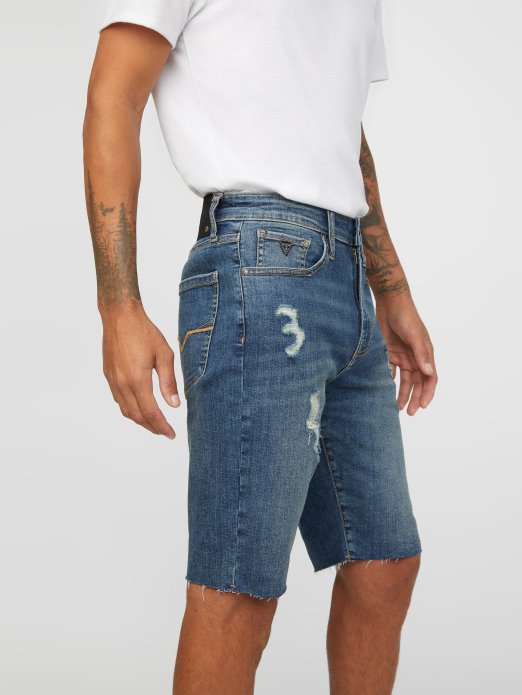 Clarke Ravne Traper Kratke Hlače Tamno Uništi Pranje Pogodi Kupnja