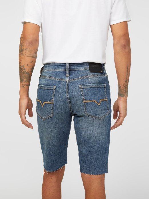 Clarke Ravne Traper Kratke Hlače Tamno Uništi Pranje Pogodi Kupnja