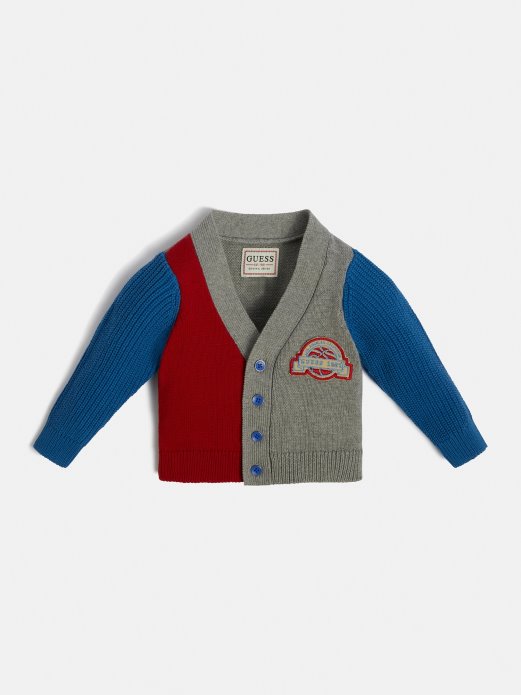 Color Block Kardigan Crvena Multi Guess Shopping