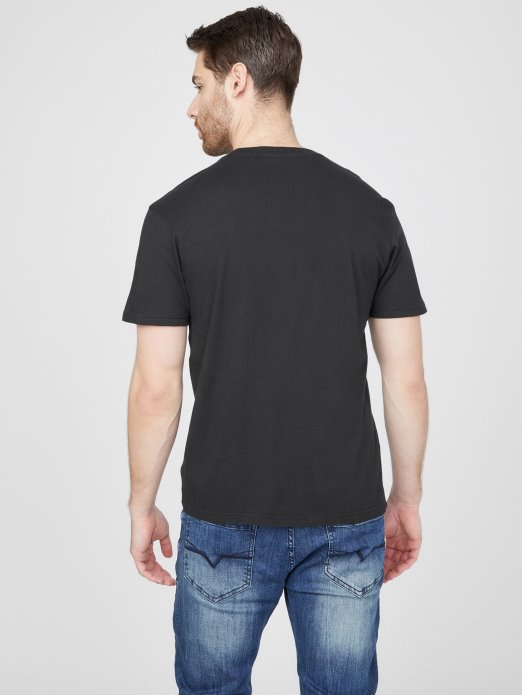 Colt Majica S Utisnutim Logotipom Jet Crna Guess Shopping