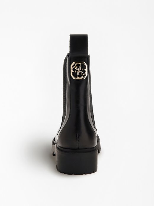 Crna Guess Chelsea čizma Od Miješane Kože Za Kupovinu