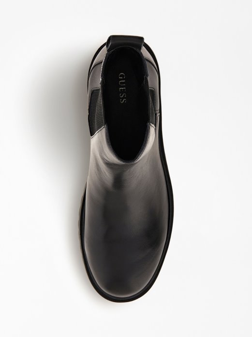 Crna Guess Chelsea čizma Od Miješane Kože Za Kupovinu