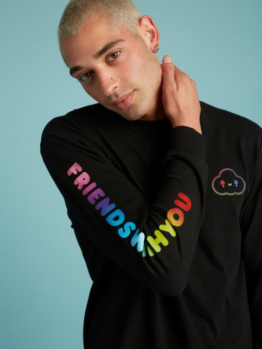 Crna Guess Majica Kratkih Rukava S Printom