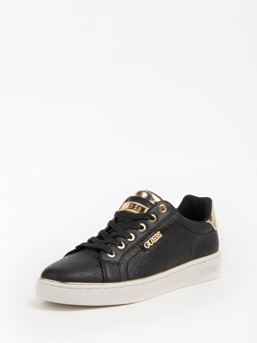 Crna Guess Shopping Beckie Tenisica S Utisnutim 4g Logotipom