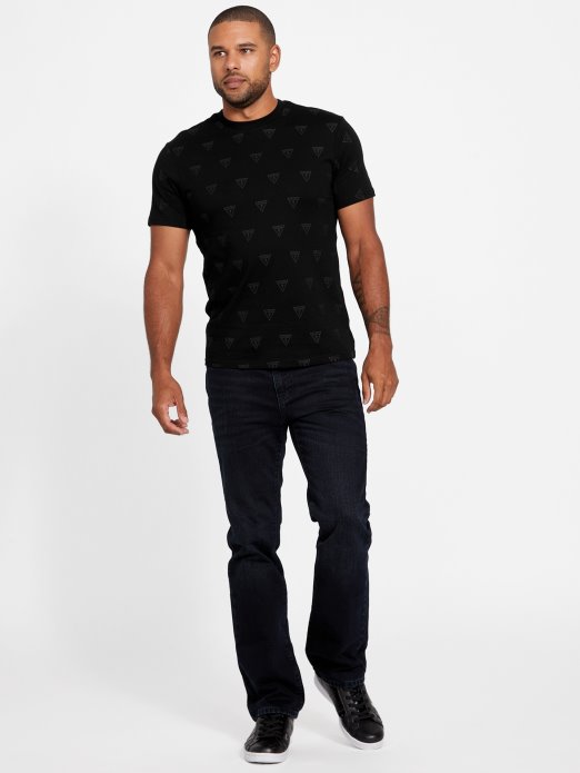 Crna Guess Shopping Majica S Okruglim Izrezom S Logotipom Rustie