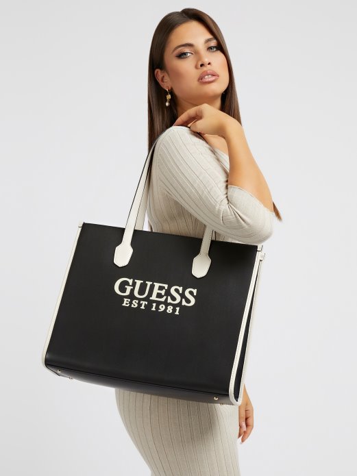 Crna Guess Shopping Silvana Torba Za Rame