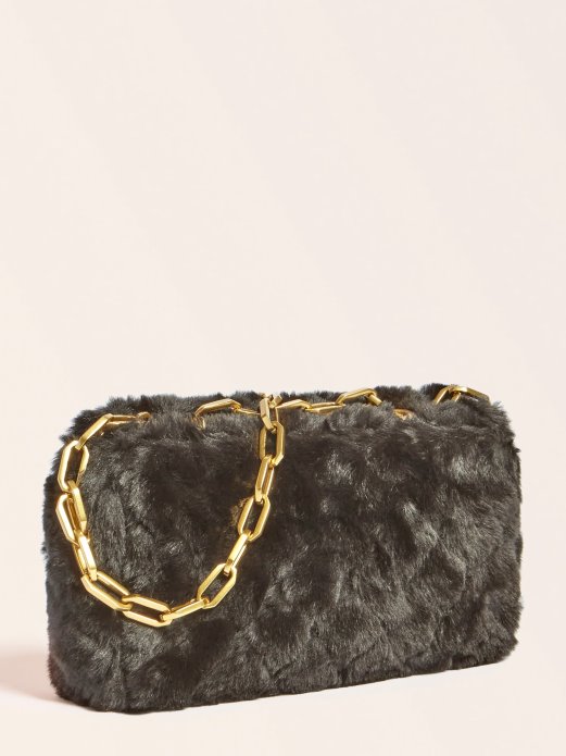 Crna Helma Umjetno Krzno Crossbody Guess Shopping