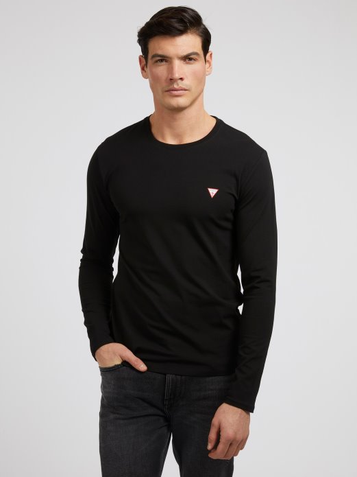 Crna Majica Dugih Rukava Guess Shopping