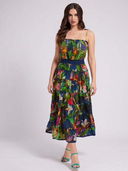 Crna Multi Guess Shopping Haljina Od Mješavine Pamuka