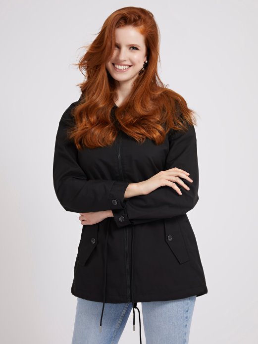 Crna Parka Jakna Pogodna Za Kupnju