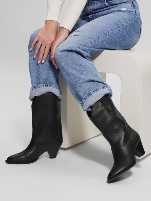 Crne 002 Odilia Kaubojske čizme Guess Shopping