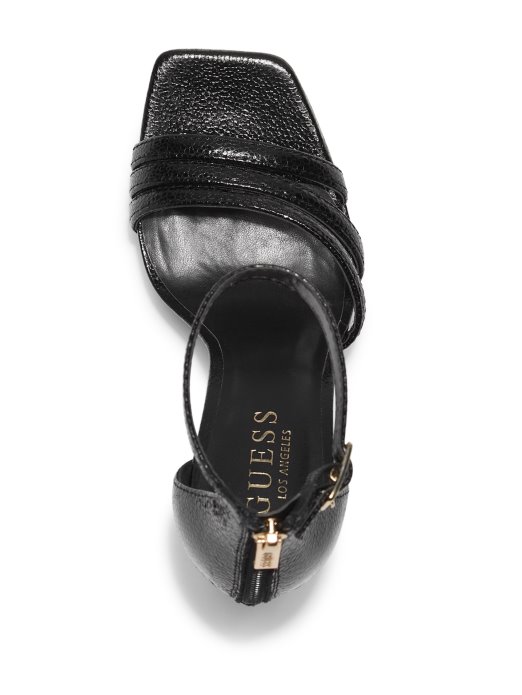 Crne Guess Shopping Kandi štikle S Platformom