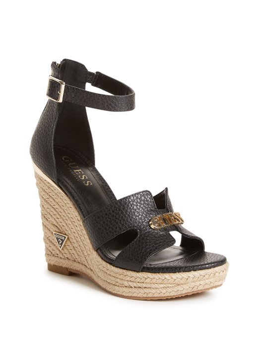 Crne Jessi Espadrille Wedges Guess Shopping