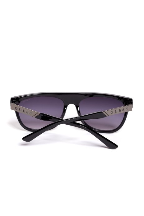 Crne Plastične Avijatičarske Sunčane Naočale Guess Shopping