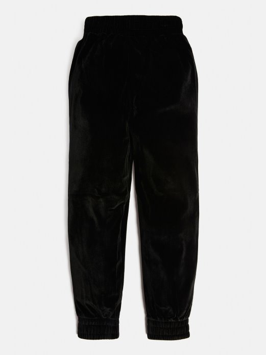 Crne Samtaste Aktivne Hlače Guess Shopping