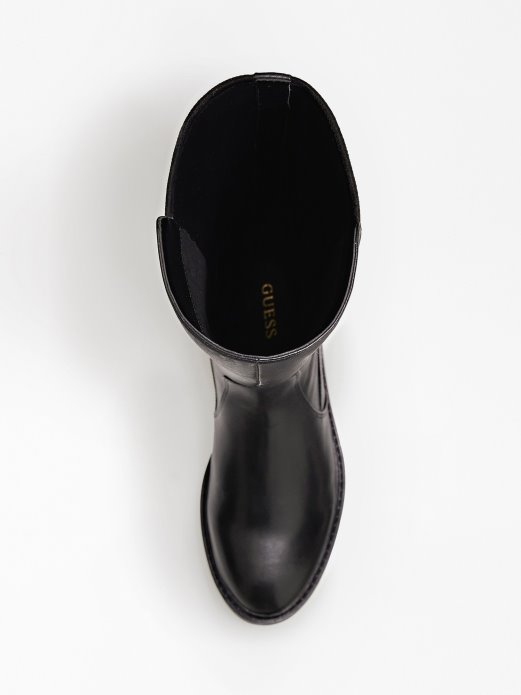 Crne Visoke čizme Faeya Od Umjetne Kože Guess Shopping