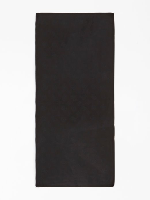 Crni 4g Peony Logo Jacquard šal Guess Shopping