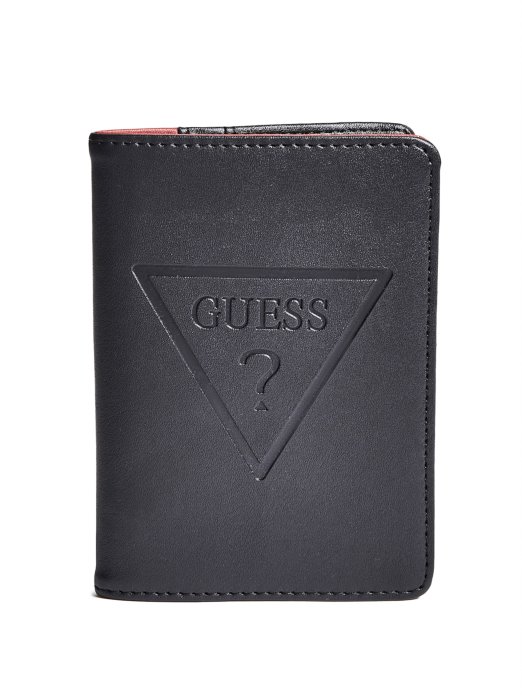 Crni Guess Shopping Logo Utisnut Etui Za Putovnicu