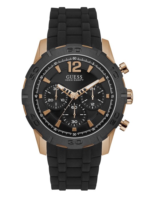 Crni I Ružičasti Silikonski Sat U Boji Guess Shopping Bez Boje