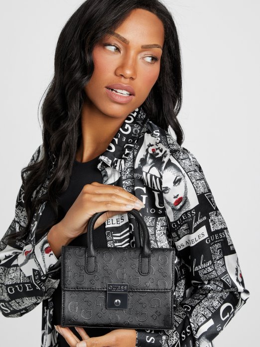 Crni Logo Guess Shopping Sophie Mini Torbica