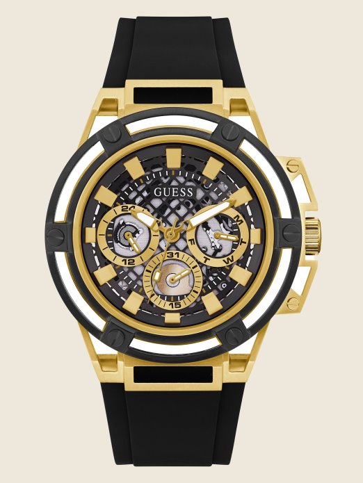 Crni Višenamjenski Sat Guess Shopping Multi Novi Trend