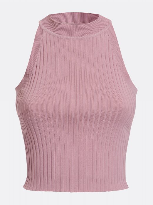 Crop Džemper Top Guess Shopping Ružičasta