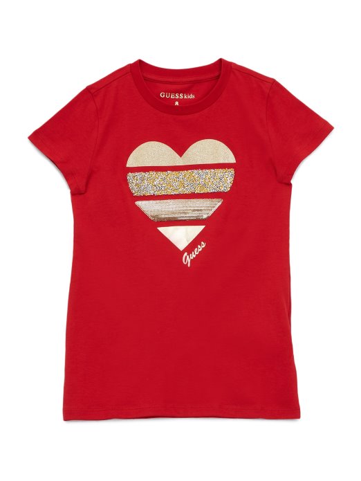 Crush Tee (7-14) Rugby Red Guess Shopping