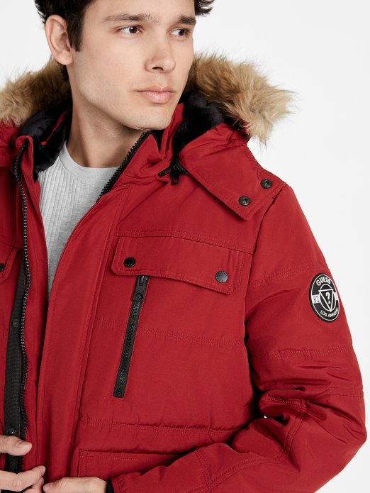 Crvena Noir Dustin Puffer Jakna Guess Shopping