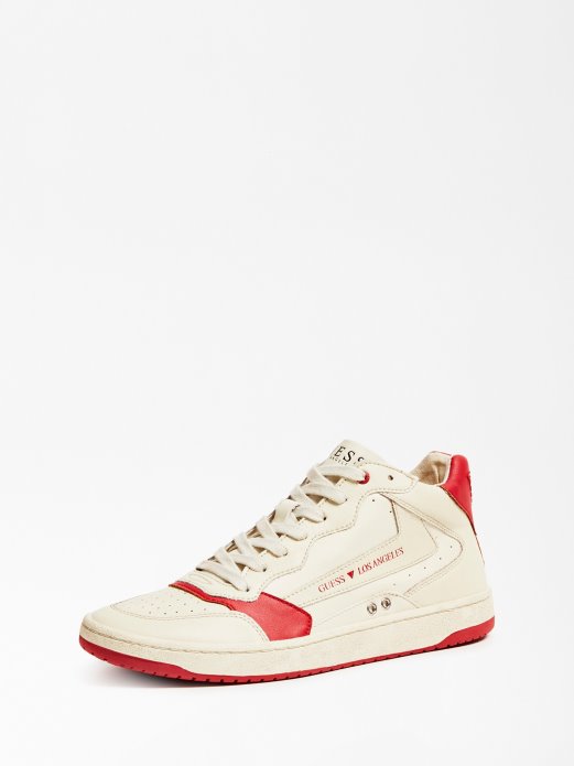 Crvene Multi Pesaro Tenisice Od Prave Kože Guess Shopping