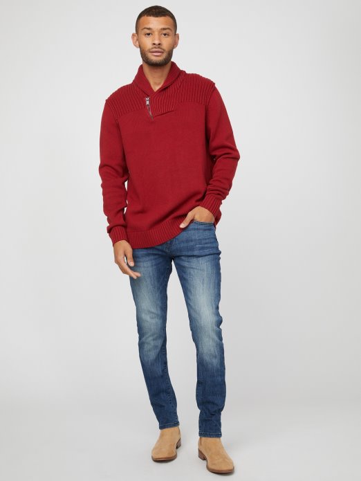 Crveni Noir Džemper S šalom U Obliku Caly Guess Shopping